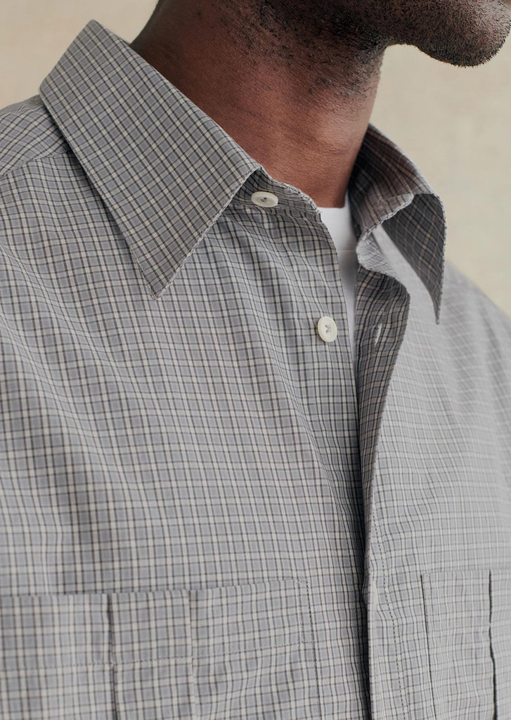 Chemise de peintre à manches courtes