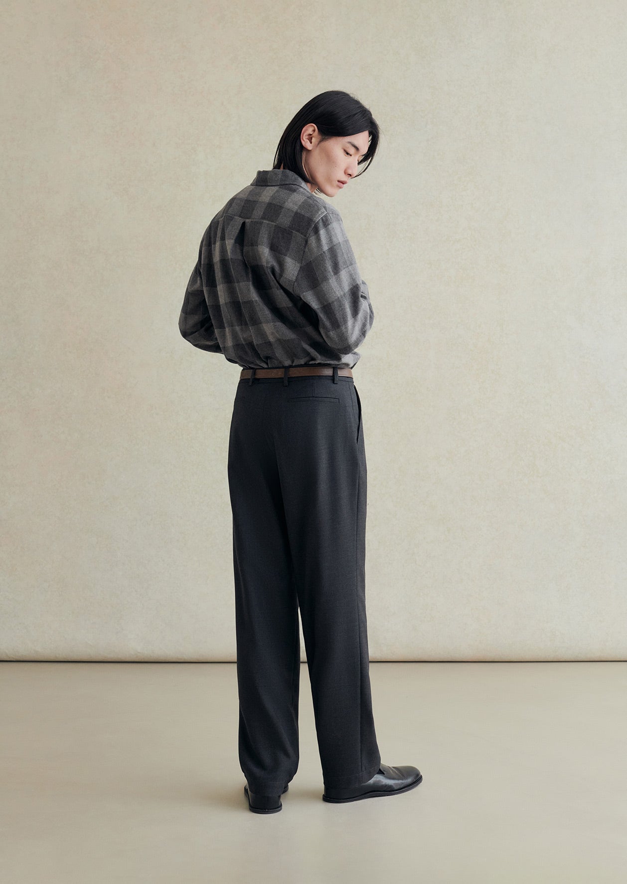 One pleat trousers