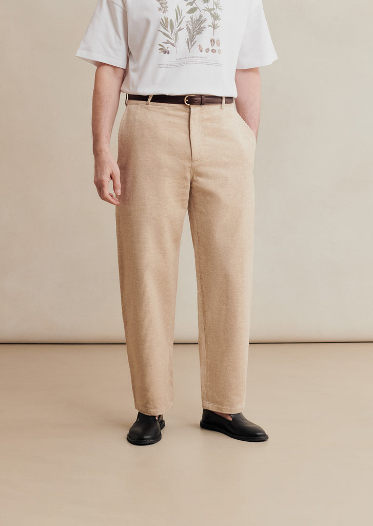 【U LAN】Dusty Corduroy Washed Balloon Pants De-Bonne-Facture---Spring-