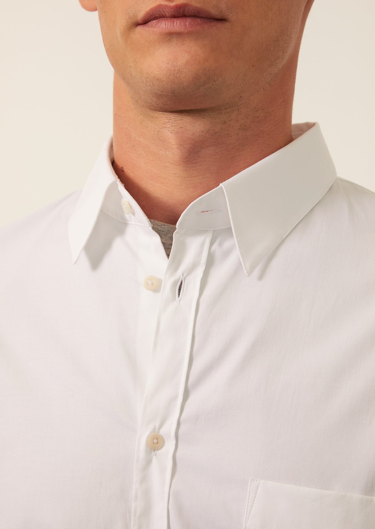 De Bonne Facture - Essential shirt - Italian cotton poplin - White