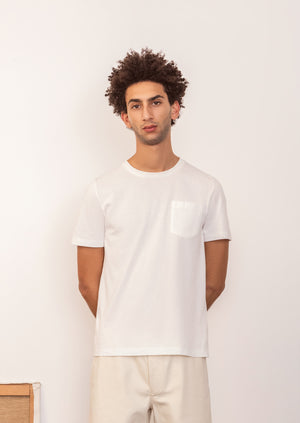 De Bonne Facture - Permanent - Essential t-shirt - Organic cotton jersey - White