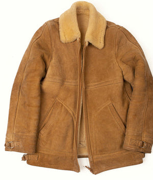 Her father's shearling jacket