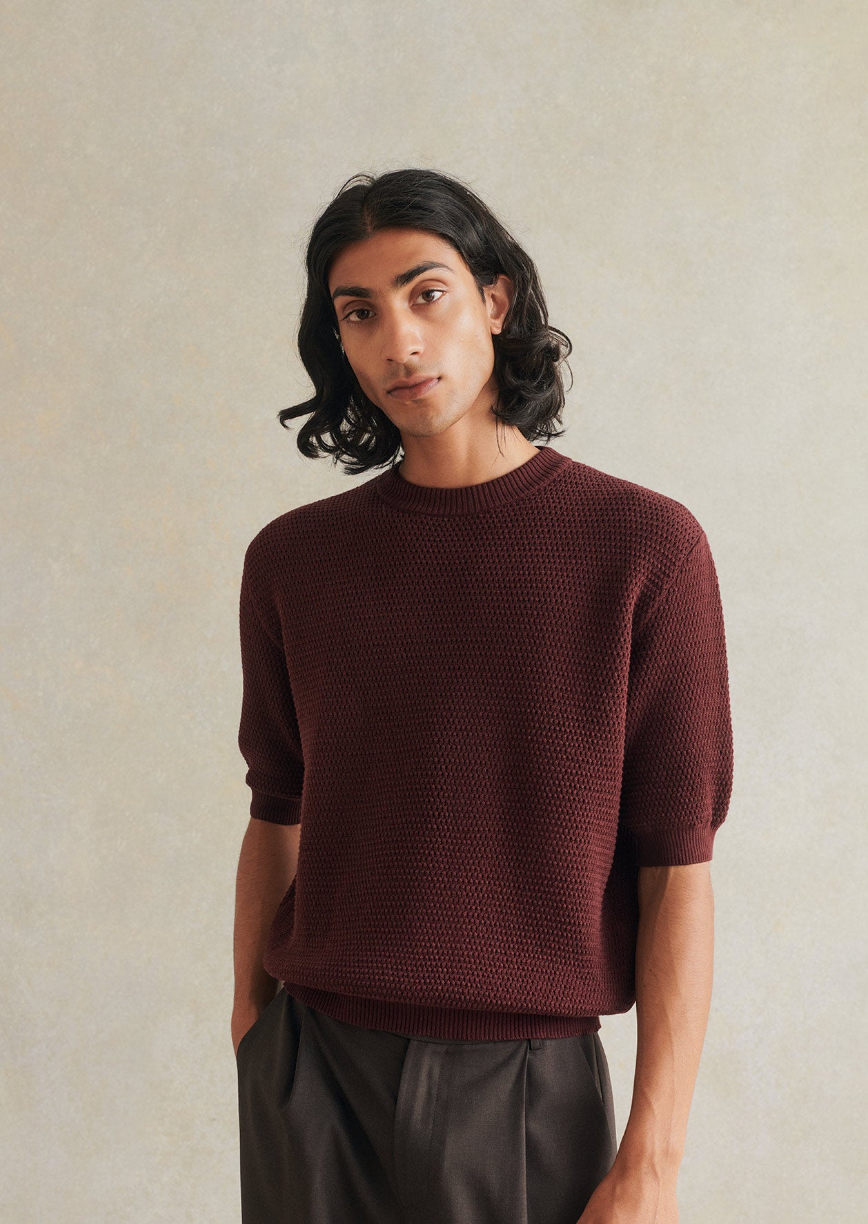 de bonne facture Tshirt Tricoté Fil De Coton Biologique