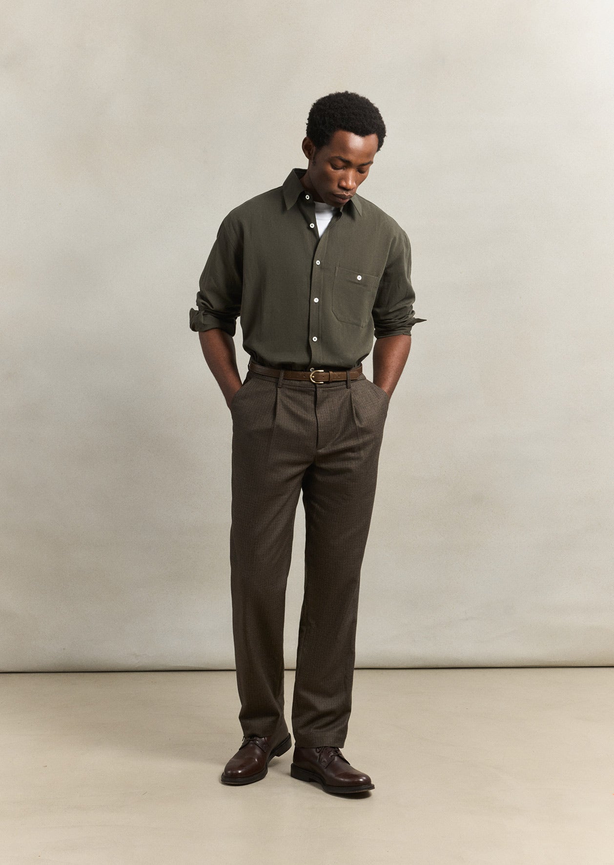 Pantalon à pince