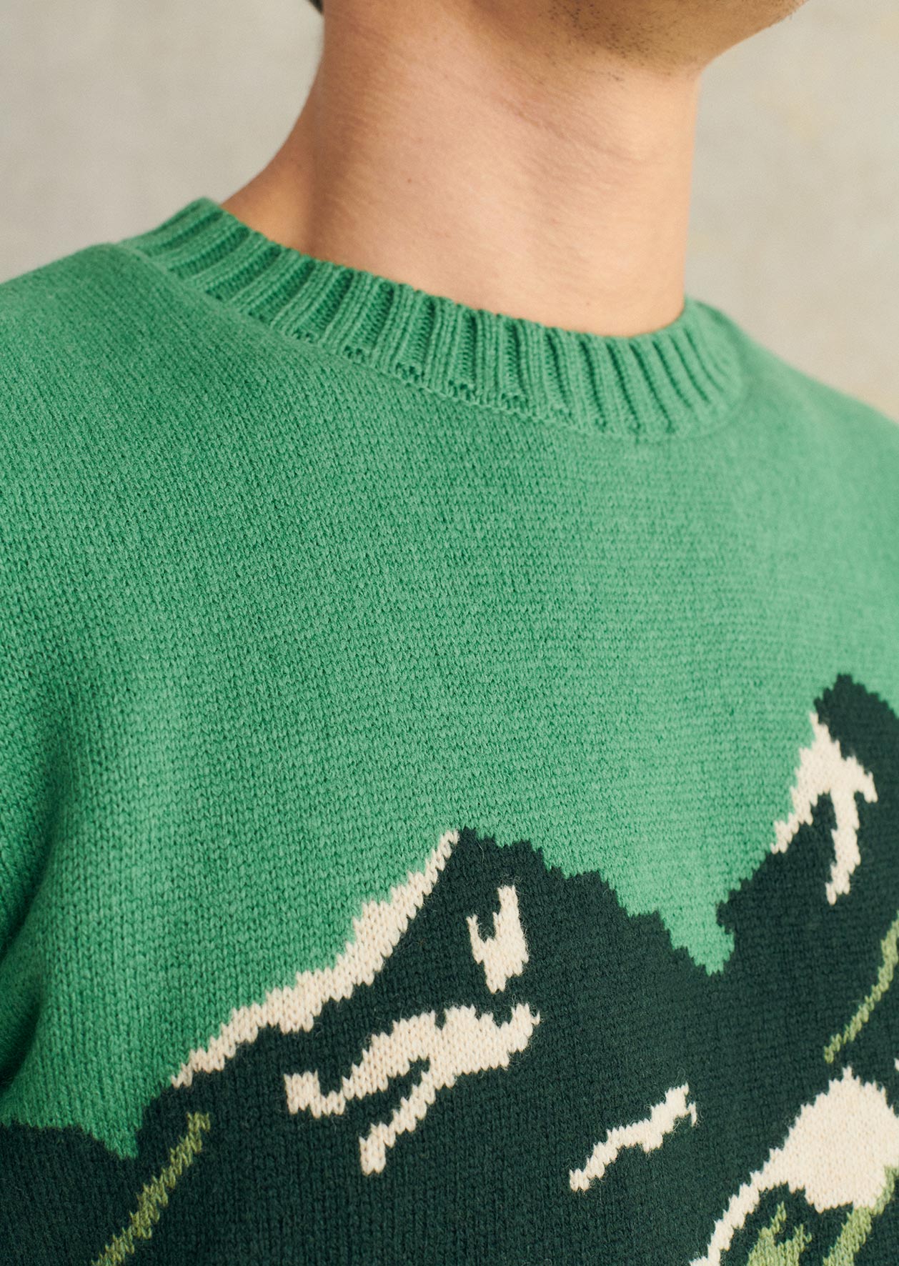 Jacquard Mountain Sweater
