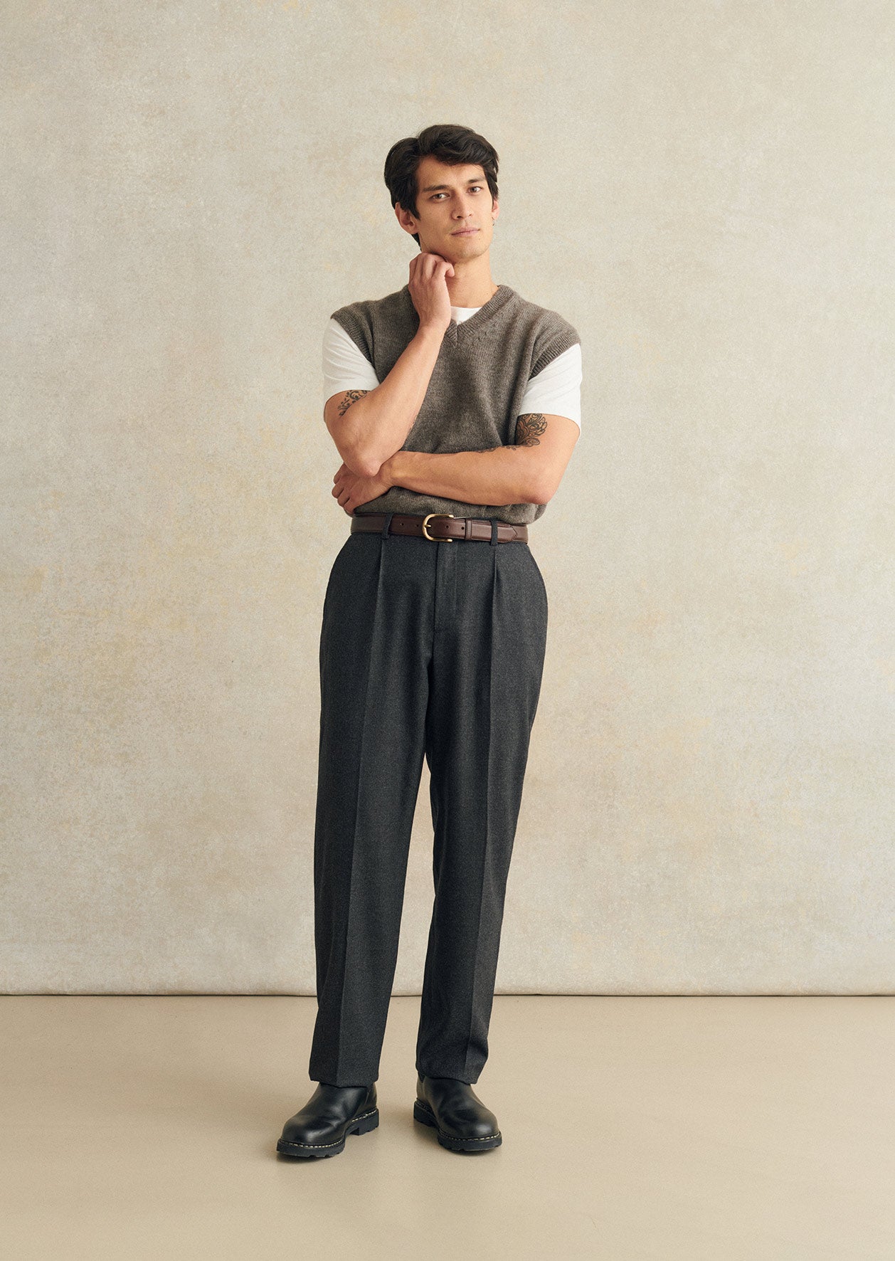 One Pleat Trousers