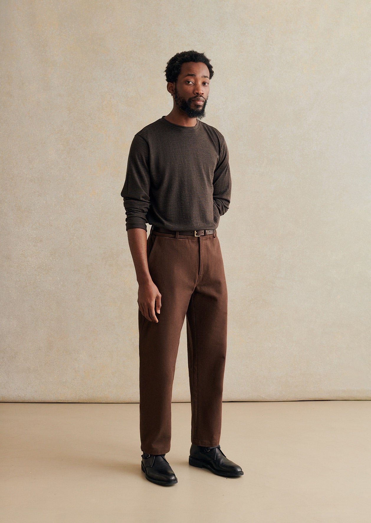 de bonne facture Pantalon Ballon Twill de Coton Épais