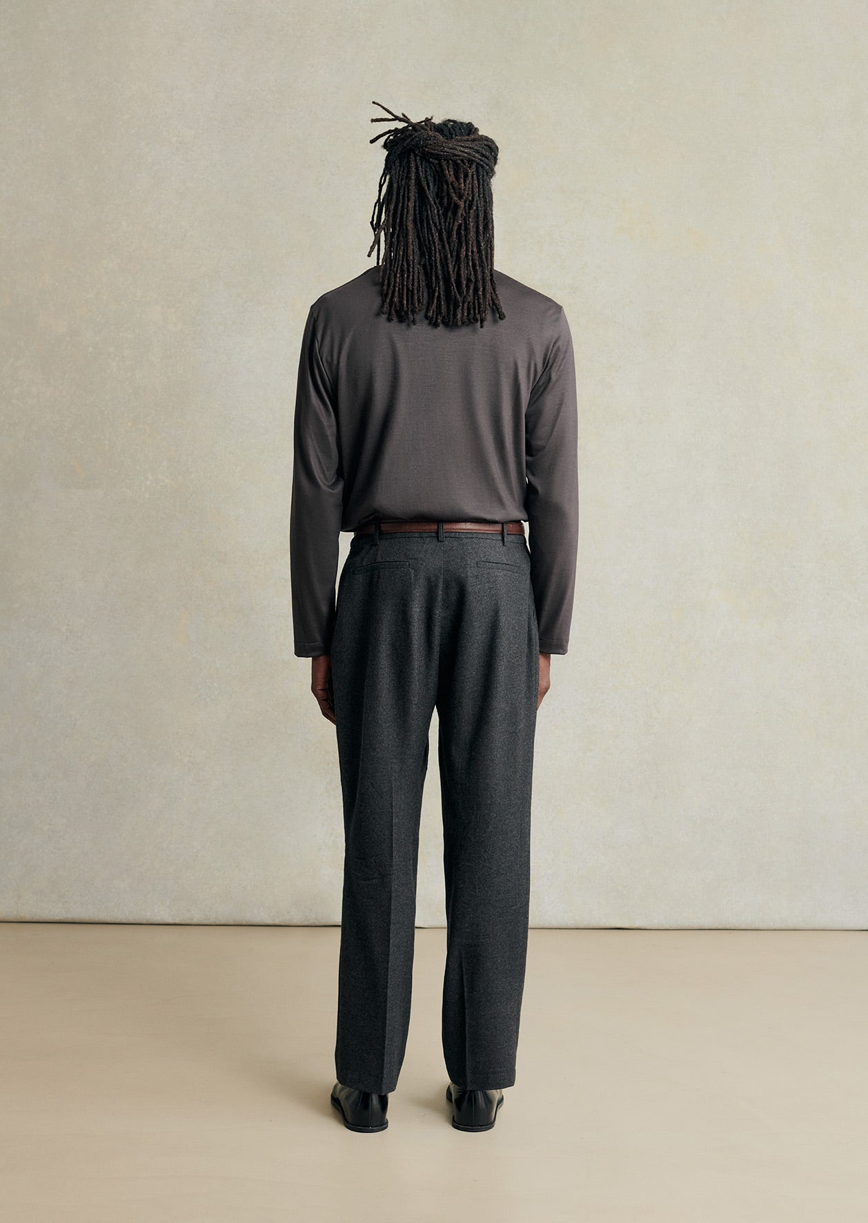 One pleat trousers