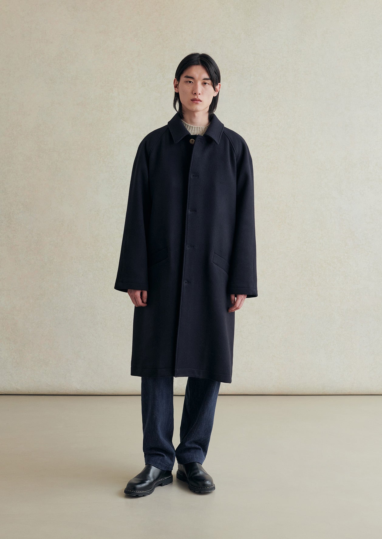 Manteau raglan parisien