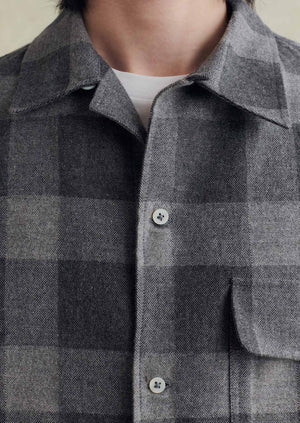 Camp collar long sleeve shirt