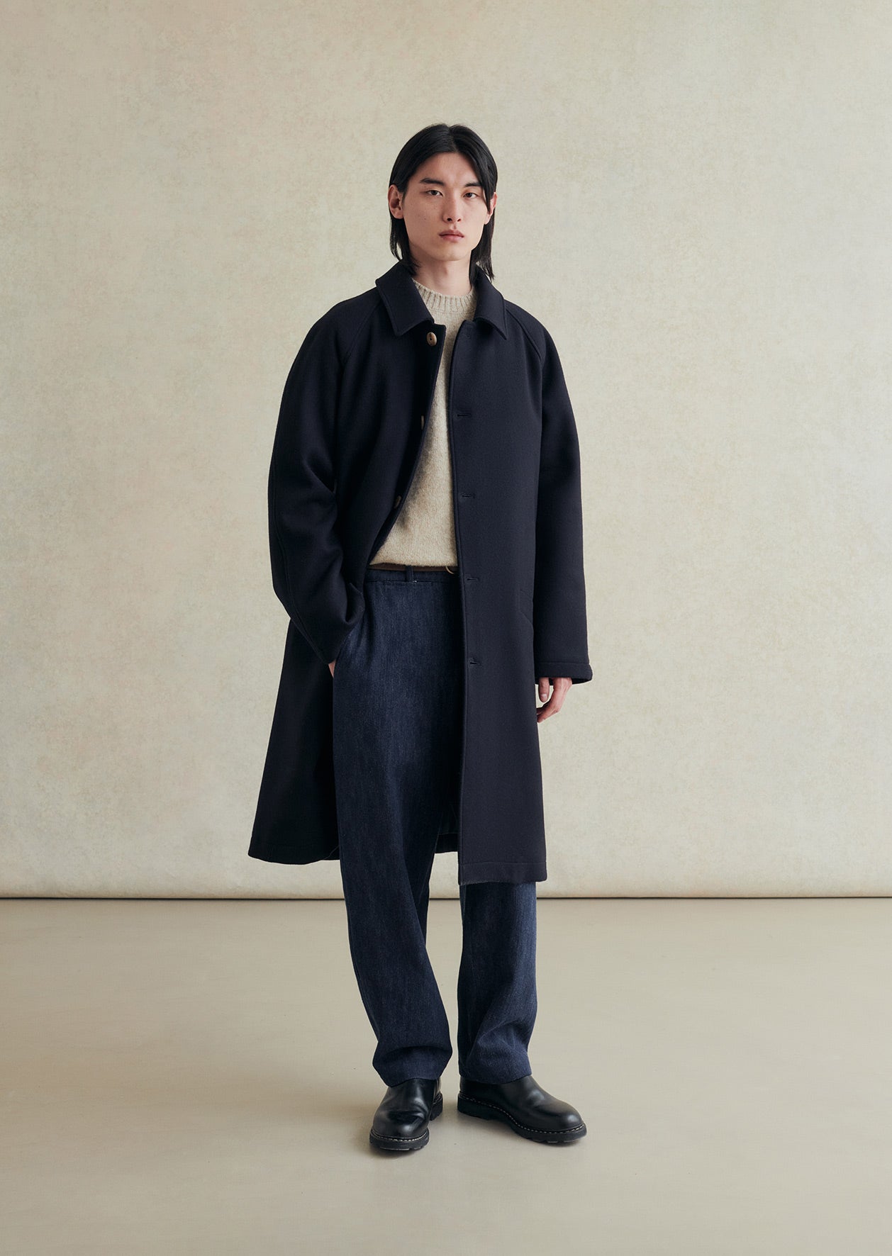 Manteau raglan parisien