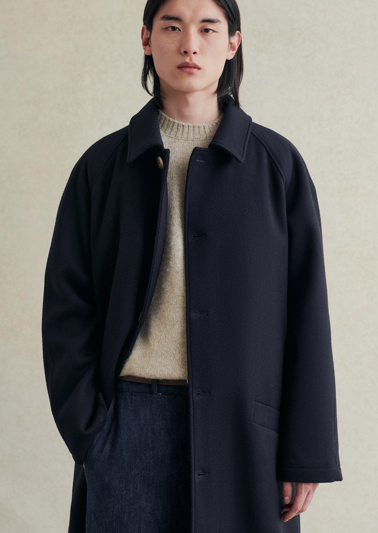 Manteau raglan parisien