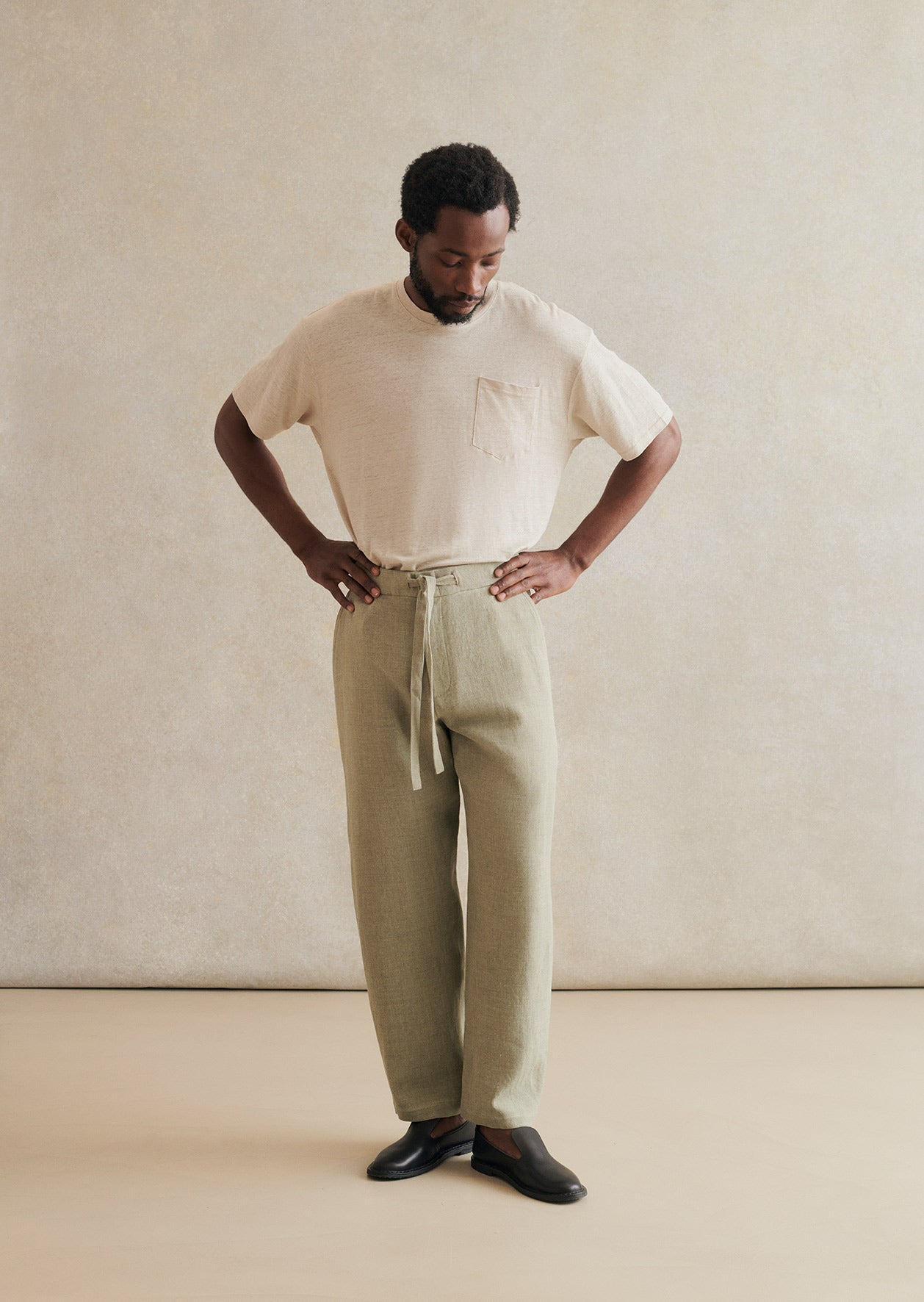 de bonne facture Pantalon Lounge Laine & Lin Belge