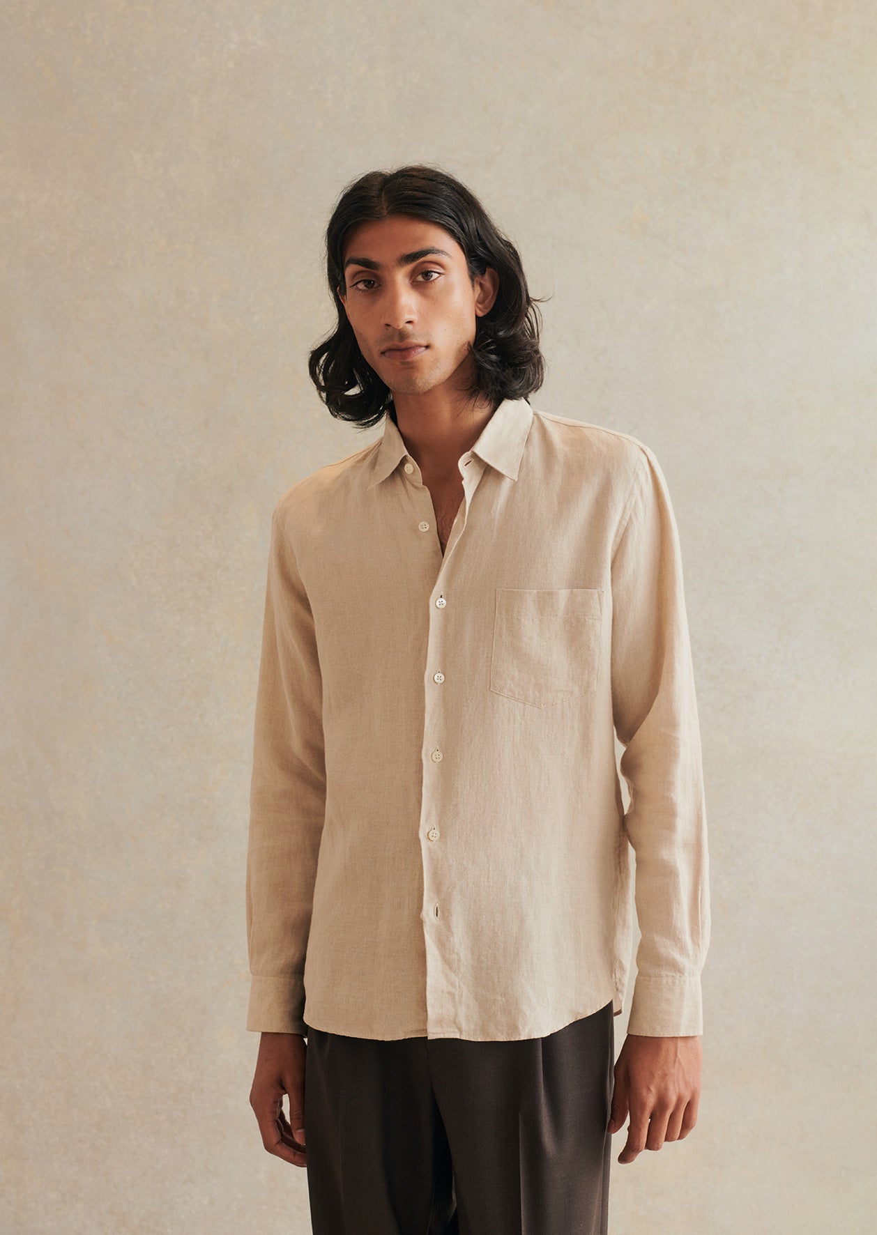 de bonne facture Chemise Essentielle Lin Belge Léger