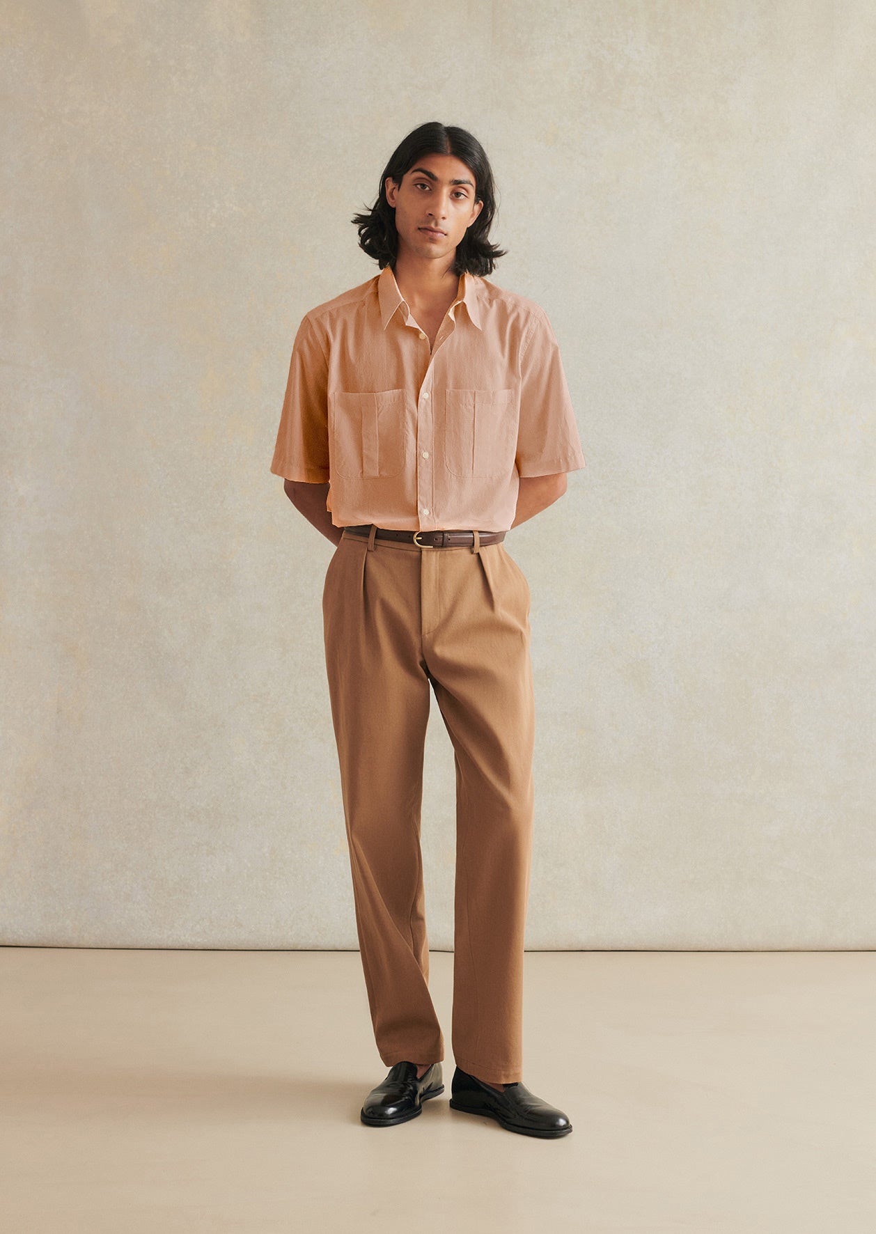 Chemise De Peintre À Manches Courtes