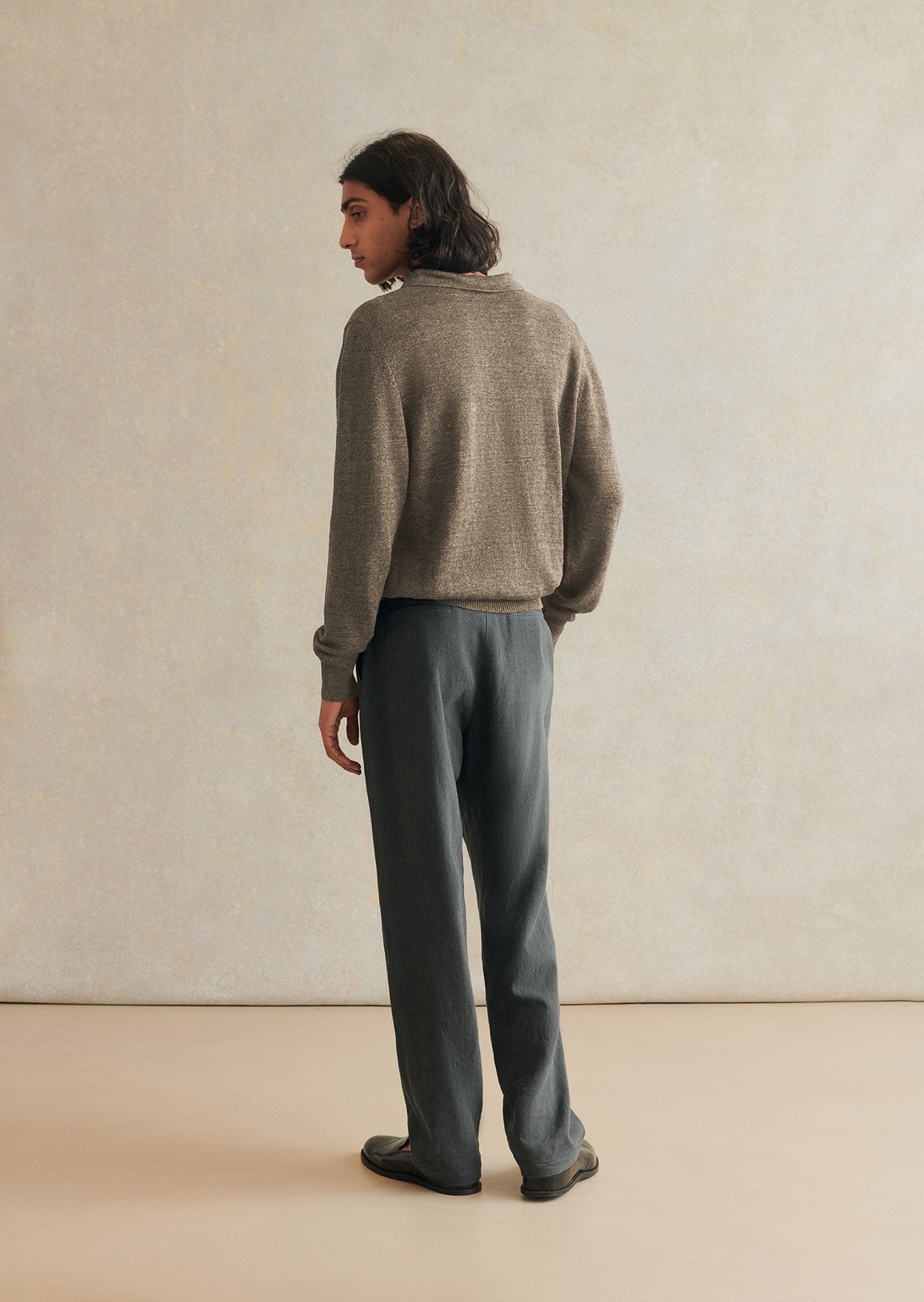 Polo Tricoté À Manches Longues