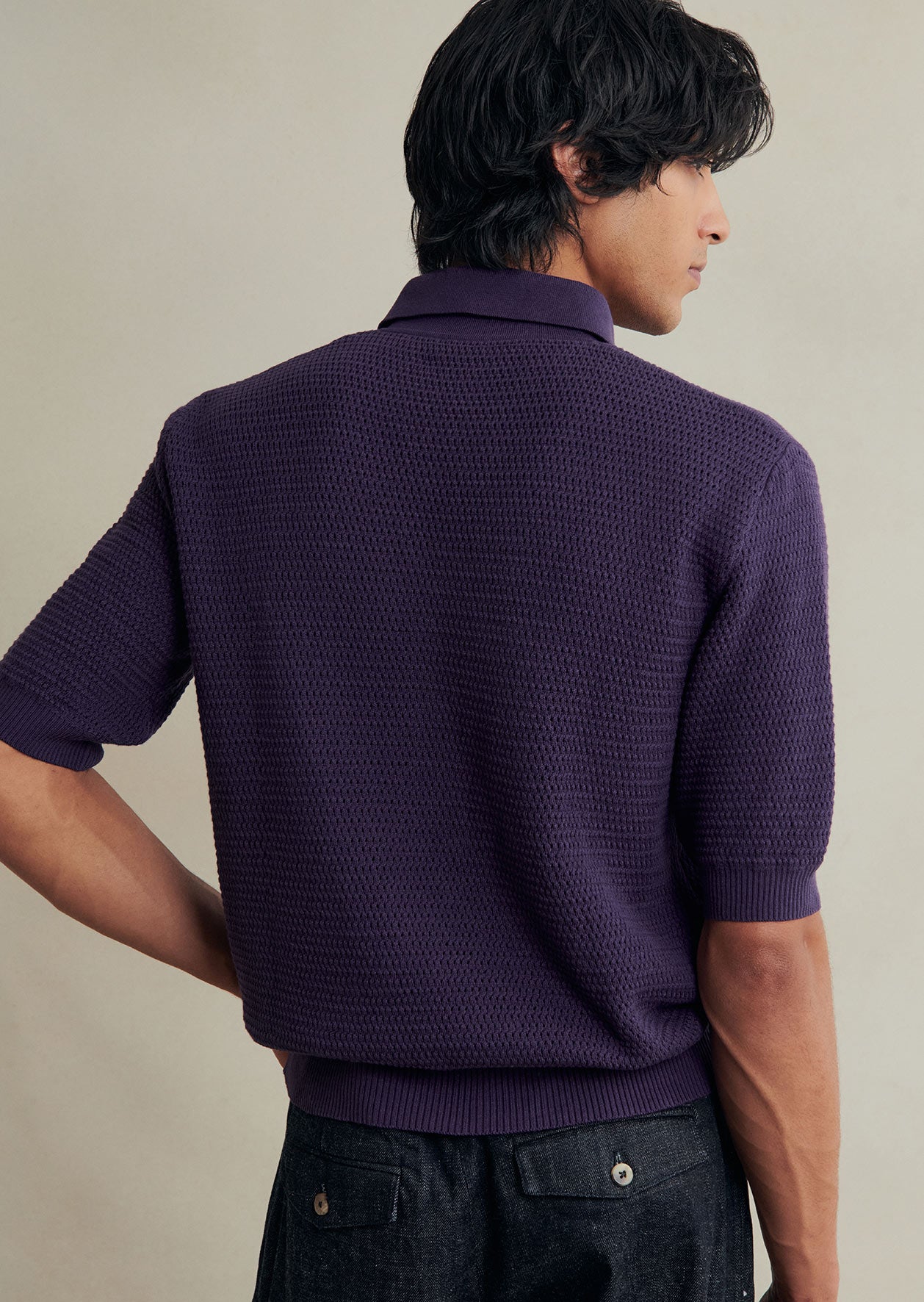 Polo Tricoté Nid D'Abeille