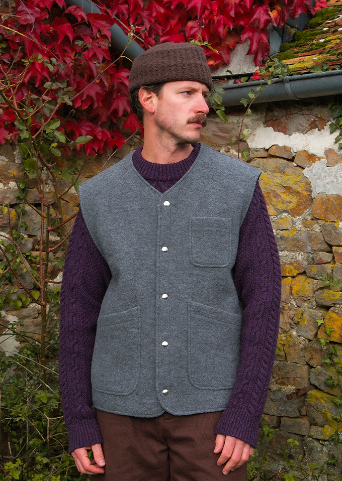 Camargue Vest Boiled Wool