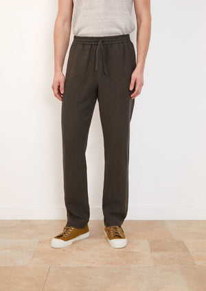 Pantalon à taille élastiquée