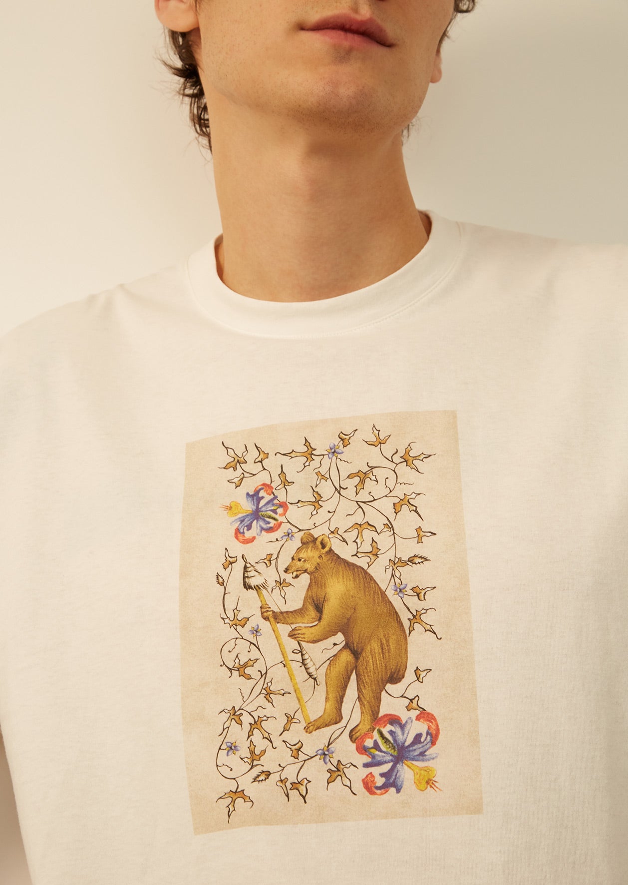 De Bonne Facture - Fall Winter 2022 - Edition 19 - Bear printed t-shirt - Organic cotton jersey - Bear print