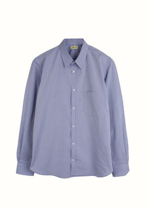 De Bonne Facture - Fall Winter 2022 - Edition 19 - Essential shirt - Italian cotton poplin - Sky blue