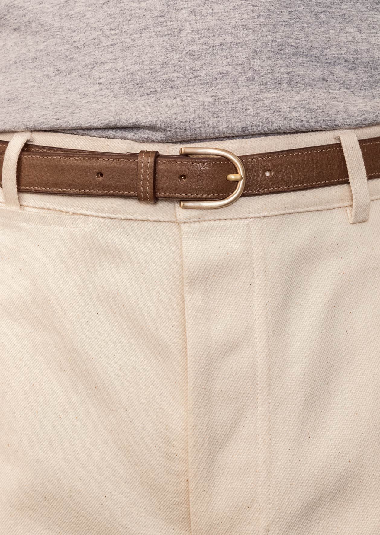 De Bonne Facture - Essential Belt - Napa Calfskin Leather - Dark Chocolate