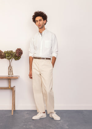 Permanent - Buttondown shirt - Organic oxford cotton - White