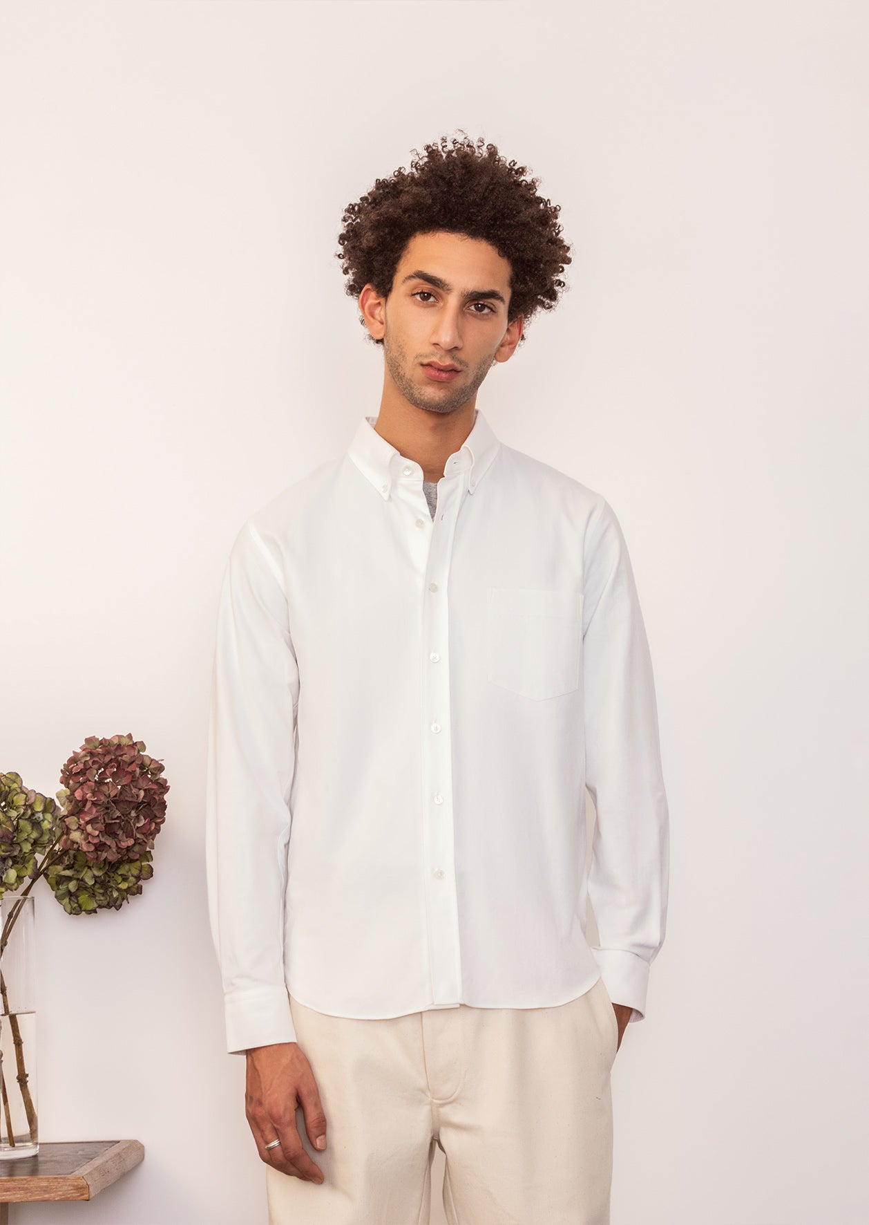 Permanent - Buttondown shirt - Organic oxford cotton - White