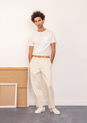 De Bonne Facture - Permanent - Essential t-shirt - Organic cotton jersey - White