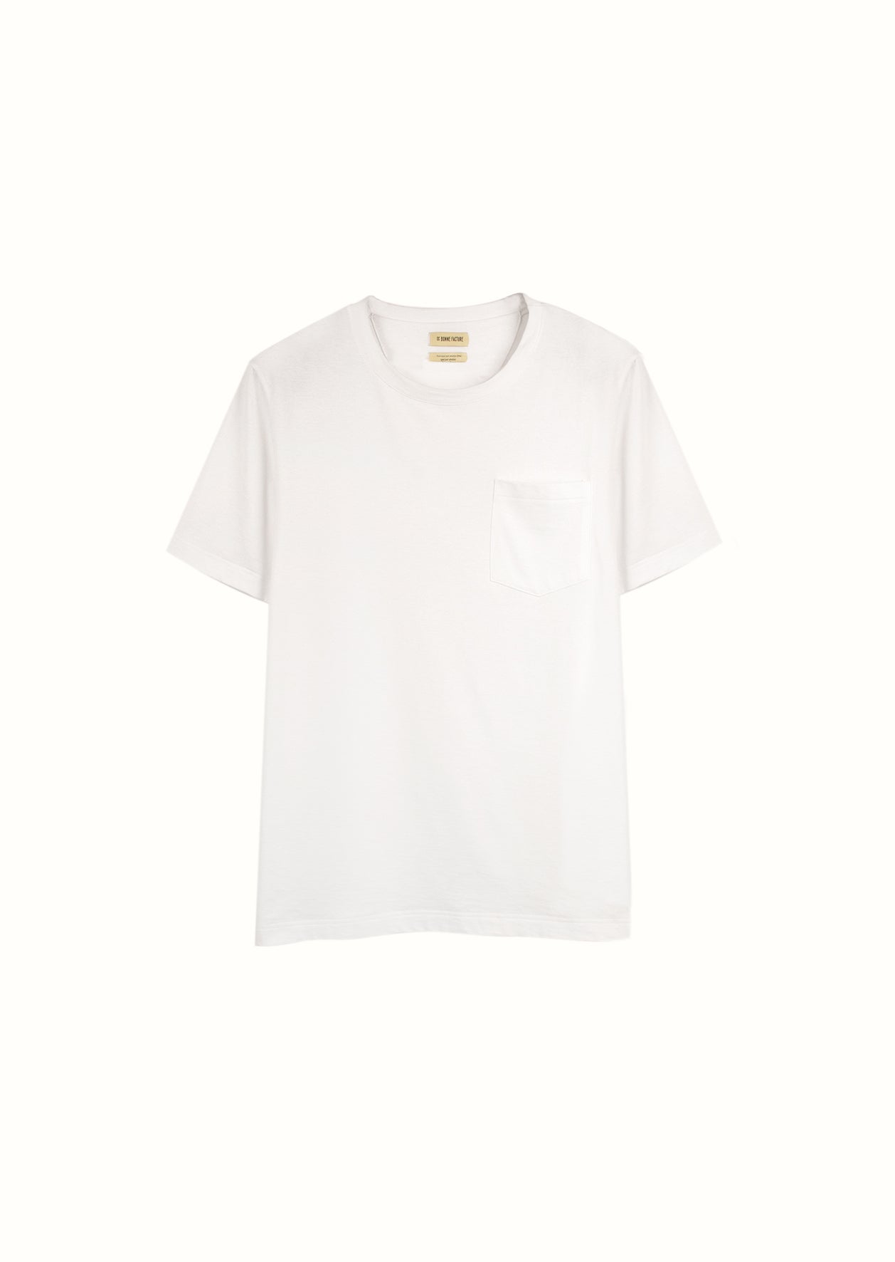 De Bonne Facture - Permanent - Essential t-shirt - Organic cotton jersey - White